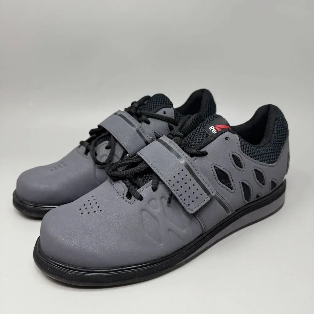 Reebok Lifter PR 22mm Men's Cross Trainer Gray Weightlifting Shoes 9.5 BD2631